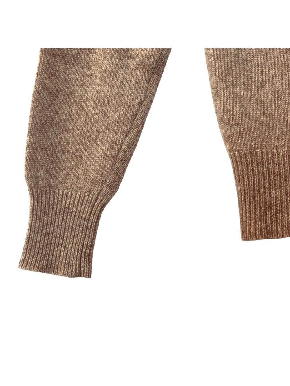 Cashmere Turtleneck Sweater Women's M Tan Vintage 90s Neiman Marcus Quiet Luxury - Picture 7 of 9